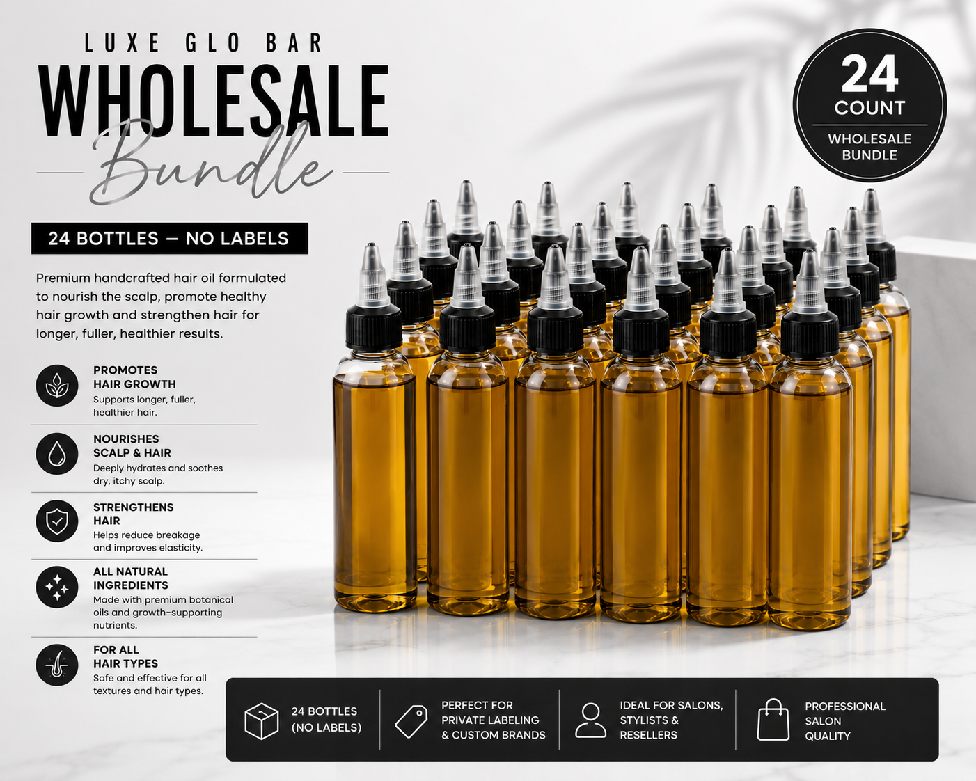 Mega Grow Hair Fuel Wholesale Bundle - NO LABEL