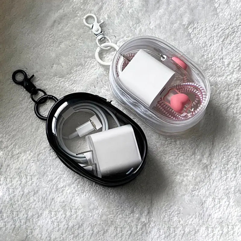 Transparent Organizer Keychain Bag