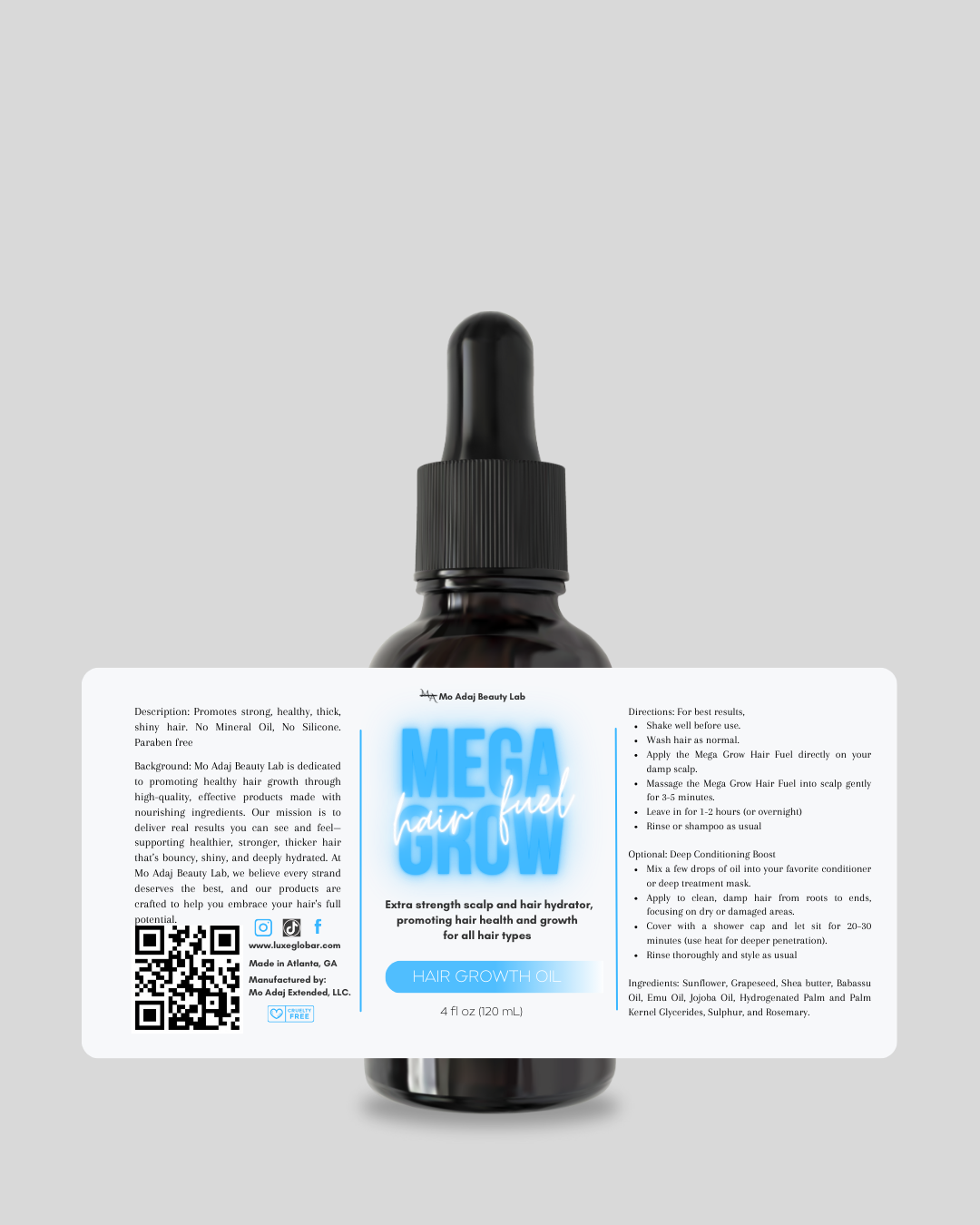 Mega Grow Hair Fuel with Rosemary