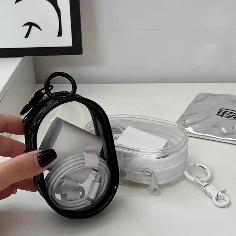 Transparent Organizer Keychain Bag