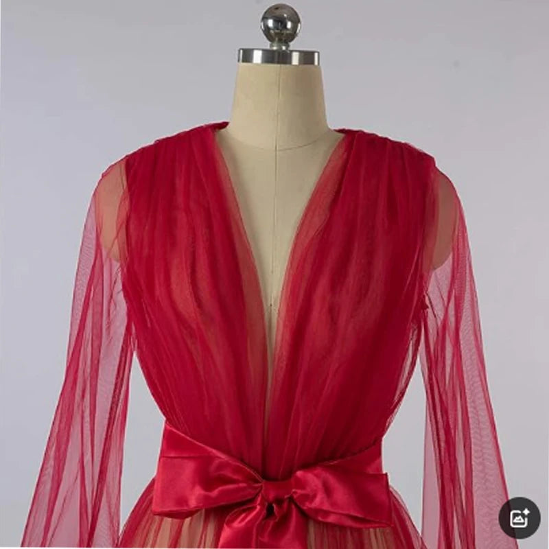 Sexy Woman's Lingerie Transparent Robe | Long |